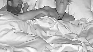 He helps me cum before going to bed.
