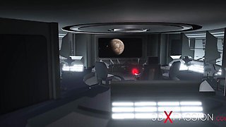 Big cock trailer with thrilled side chick from 3DXPassion