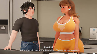 Mansion Days TABOO Hentai Game Ep.2 CAUGHT with a HUGE BONER by my STEP MOM in the kitchen !
