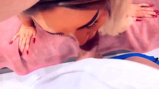 Big-Titted Russian Stepsister Sucks and Fucks (POV)