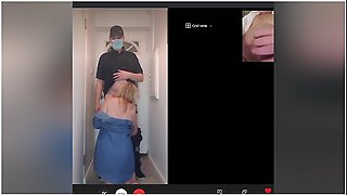 Hot Mature Milf Blows & Shags Pizza Man, While On Skype Call To Hubby! British Amateur Cuckold X