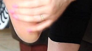 (005) Shoeplay with Ballet Flats and Condom Latex Socks
