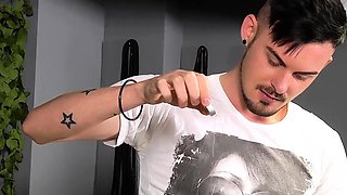 Y male bondage gay first time Adam is a real pro when it