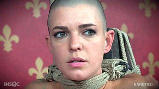 Small tit brunette gives a nice hard blowjob and fuck