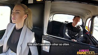 Nathaly Cherie gets pounded hard in her Taxi ride - blonde pornstar reality