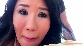 Monster BBC for Asian slut in POV video - Big Asian tits