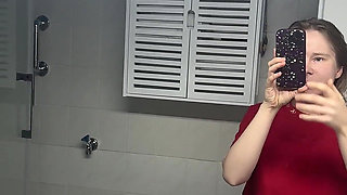 Breasts Lubricated and Massaged