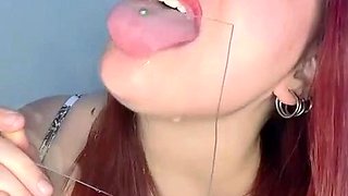 Busty redhead teen blowjob and cock ride