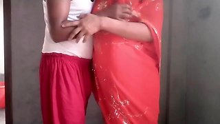 Stepson nails his stepmom after taking off her saree