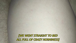 Subtitled Hubbys First Bi Suck, Wifes Ass Play Massive Facial