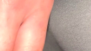Fantasy: a Big-assed Girl Touches His Penis.
