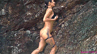 Sanktor - Skinny Tattooed Teen Masturbates on the Beach