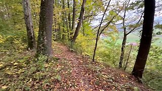 German amateur LizaRoxx gives sloppy deepthroat blowjob while hiking in the Alps POV