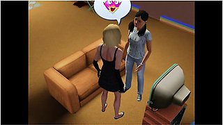 Bedroom Pillow Fight Ends With Girlfriends Lesbian Sex Pc Gameplay