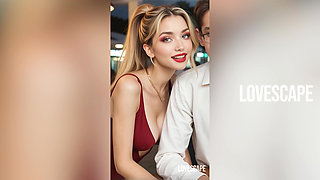 Innocent Date with Blonde Ends in Leash & Crawling Humiliation