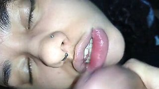 Deusa de Ebano Sucks Balls and Gets Face Fucked Hardcore - Blowjob & BDSM POV
