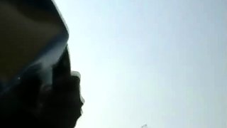 Busty amateur blonde banged in public outdoor