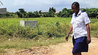 Random College Girl Fucked Hard Outdoor by BBC in Doggy Style