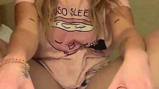 Real amateur teen plays with toys as she masturbates