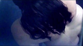 Natural busty spycam shower