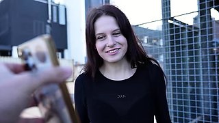 GERMAN SCOUT - Small Redhead Teen Peach Delina Pick Up
