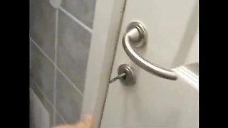 Skinny Amateur Teen Sucks and Gets Fucked in Bathroom