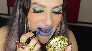 Stepmom Is Back and Makes You Love Her Forever with an Aggressive Kisses and Cleavage Worship