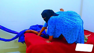 Hot Mom Tied up Stepson's Hand and Give Him Rough Fuck When Husband Not at Home