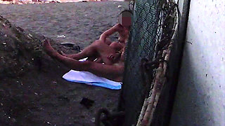 Flashing My Cock in Front of My Stepdaughter in a Beach and She Helps Me Cumshot in Front of Everyone