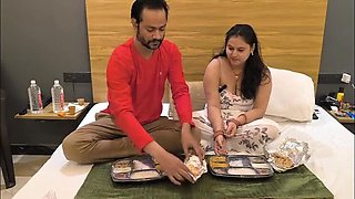 Desi stepdaughter PujaPrem seduces stepdad with her pink pussy - sucks big dick & rides monster cock hard