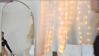 Luscious beauty shares passionate homemade moments in her private space