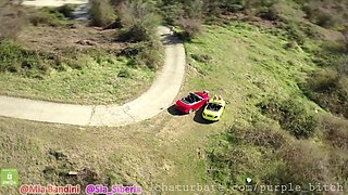 Purple Bitch, Mia Bandini And Sia Siberia In Three Babes Washing Cars And Masturbating. Teaser