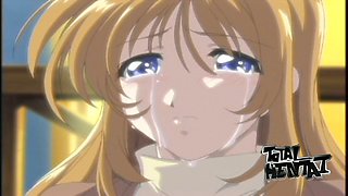 Romantic missionary style sex in the morning with charming hentai babe