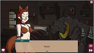 Yuki Dressed Up As A Furry Werewolf So That Furry Werewolves Could Fuck Her Tight Pussy
