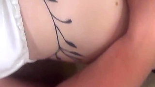 Golden Shower with Her Laying on Ground, Patient Girls Like It