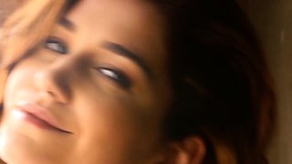 Busty teen reveals her nipple piercings