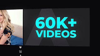 Girlsway - Big Tits August Skye gets aggressive with Aiden Ashley! spanking, bootie eating, & wet strap-on