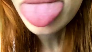 Pretty amateur redhead teen Farrah Flower fucked in public