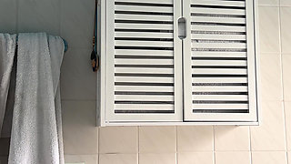 Teen with Perfect Body Showers