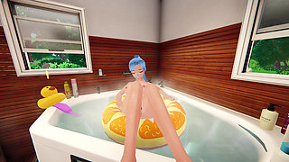 My Busty Hot Roommate Taking a Shower - My Bath Tub Companion - Gameplay