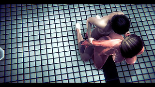 Hentai Uncensored 3D Amaia Hardsex in Toilet Japanese Asian Manga Anime Game Porn