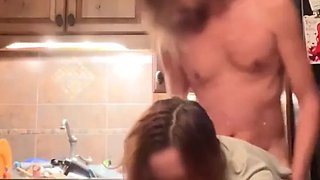 #220 Adorable Girlfriend Having Amazing Bareback Kitchen Sex