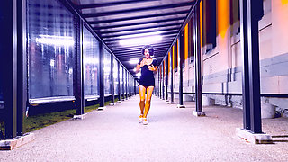 Wyld Yasmin Dancing and Flashing Herself in Public