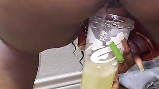 Bent Over Shaking My Booty Pissing in a Cup