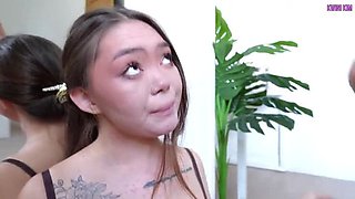 Asian Teen J Clark Loves Sucking Toes and Feet, Fucks Hard and Swallows Cum in 4K