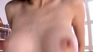 Mexicana blowjob with her big boobs