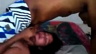 Malaysian MILF with Big Tits Gets Creampied at a Party