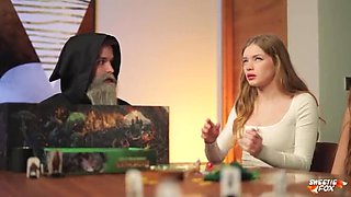 D&D Porn Adventure Part 2 - Hot Blonde Sweetie Fox Takes Big Cock in Outdoor Cosplay Sex