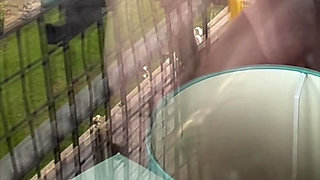 Young Trainee Gets to Watch a Window Peep Show