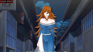 Sakura from Naruto in high heels and stockings gets naughty at the spa